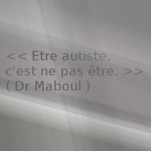 Dr Maboul : Etre autiste, c'est ne pas être.